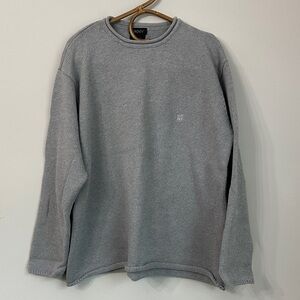 VTG Y2K DKNY Heather Gray Rollneck Crew Pullover